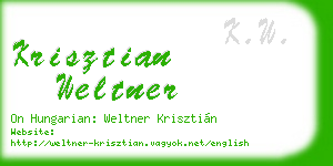 krisztian weltner business card