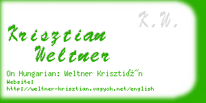 krisztian weltner business card